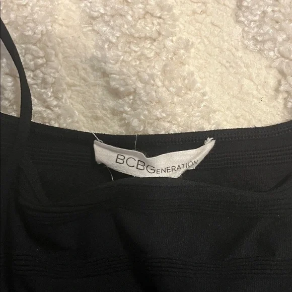 BCBGeneration Black Halter Tank Top - Picture 2 of 3